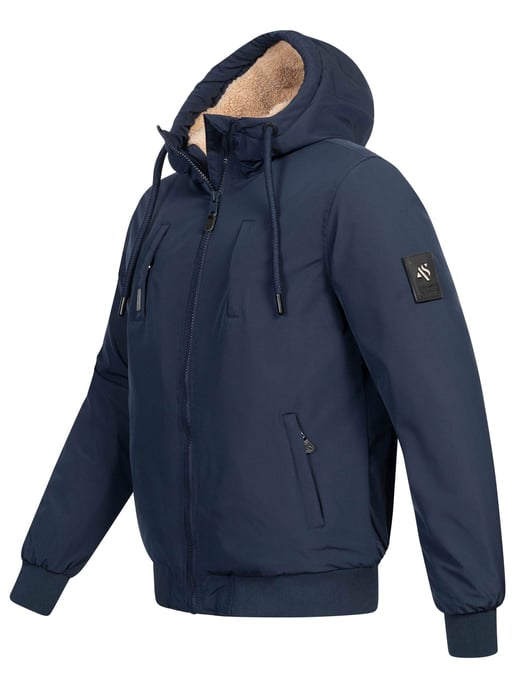 Alessandro Salvarini Chaqueta de Invierno Hombre AS-431 – Cálida Con Forro de Borreguito & Capucha - Image 3