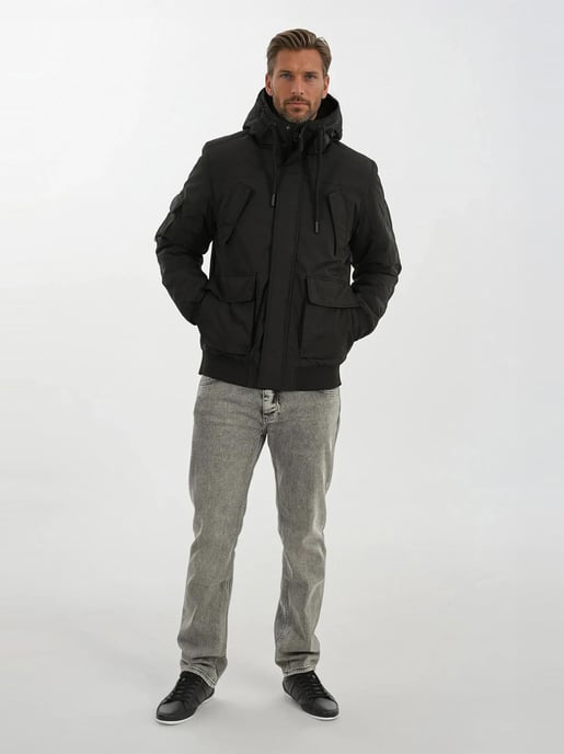 Alessandro Salvarini Chaqueta de Invierno Hombre AS-432 – Clásica Con Capucha & Forro Polar - Image 6