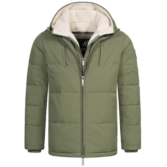 Alessandro Salvarini Chaqueta de Invierno Hombre Acolchada AS-457 – 2en1 Con Forro Polar Extraíble & Doble Capucha - Image 2