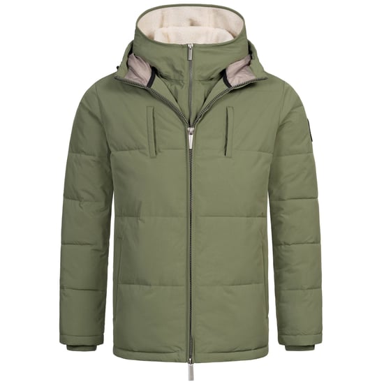 Alessandro Salvarini Chaqueta de Invierno Hombre Acolchada AS-457 – 2en1 Con Forro Polar Extraíble & Doble Capucha - Image 3