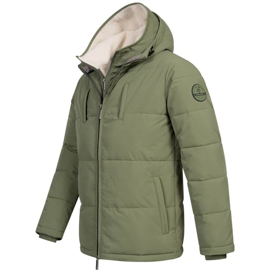 Alessandro Salvarini Chaqueta de Invierno Hombre Acolchada AS-457 – 2en1 Con Forro Polar Extraíble & Doble Capucha - Image 4
