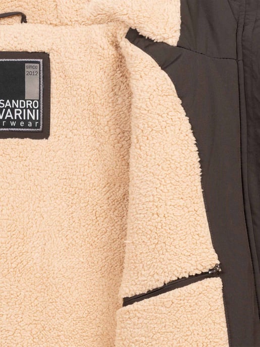 Alessandro Salvarini Chaqueta de Invierno Hombre AS-431 – Cálida Con Forro de Borreguito & Capucha - Image 5