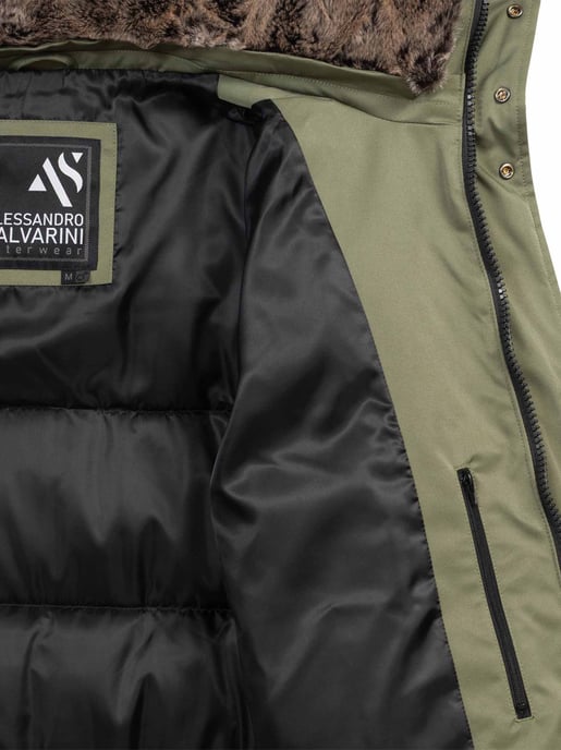 Alessandro Salvarini Chaqueta de Invierno Hombre AS-456 – Elegante, Impermeable Con Capucha Desmontable - Image 5
