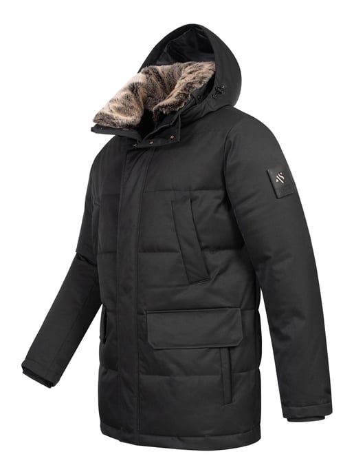 Alessandro Salvarini Chaqueta de Invierno Hombre AS-456 – Elegante, Impermeable Con Capucha Desmontable - Image 3
