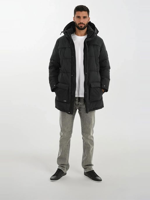 Alessandro Salvarini Chaqueta de Invierno Hombre AS-458 – Parka Clásica Con Forro Polar & Capucha Desmontable - Image 6
