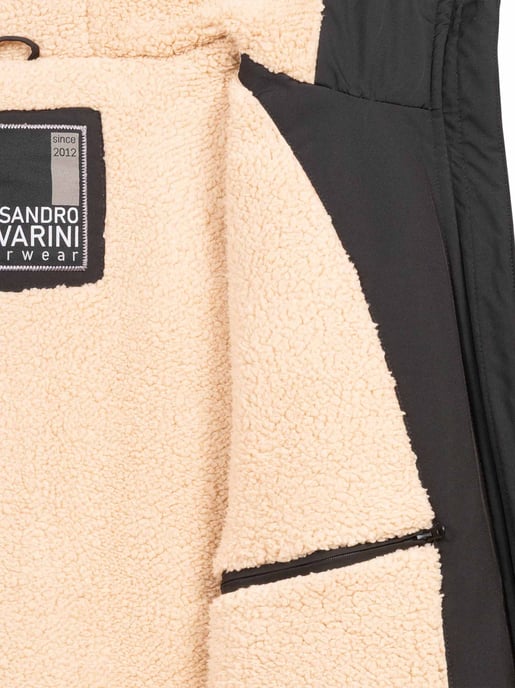 Alessandro Salvarini Chaqueta de Invierno Hombre AS-431 – Cálida Con Forro de Borreguito & Capucha - Image 5