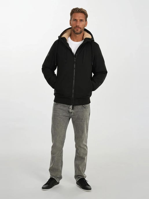 Alessandro Salvarini Chaqueta de Invierno Hombre AS-431 – Cálida Con Forro de Borreguito & Capucha - Image 6