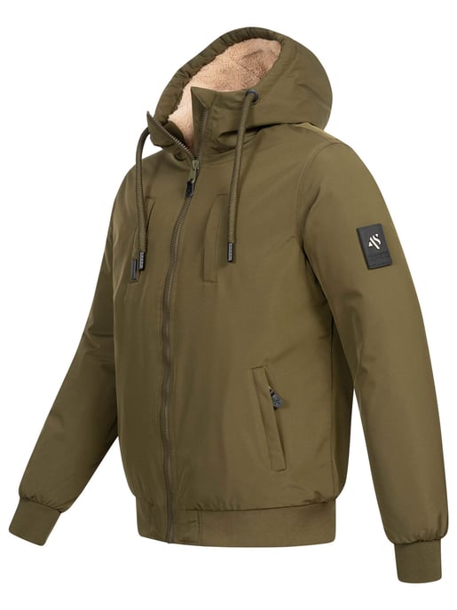 Alessandro Salvarini Chaqueta de Invierno Hombre AS-431 – Cálida Con Forro de Borreguito & Capucha - Image 3