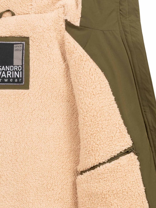 Alessandro Salvarini Chaqueta de Invierno Hombre AS-431 – Cálida Con Forro de Borreguito & Capucha - Image 5