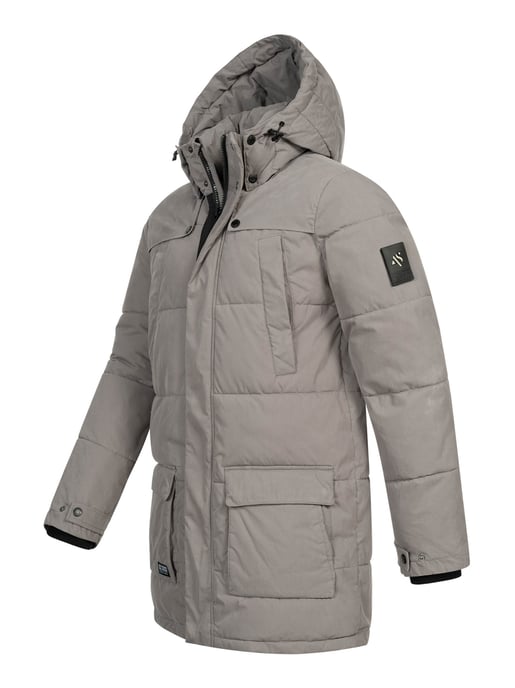 Alessandro Salvarini Chaqueta de Invierno Hombre AS-458 – Parka Clásica Con Forro Polar & Capucha Desmontable - Image 3