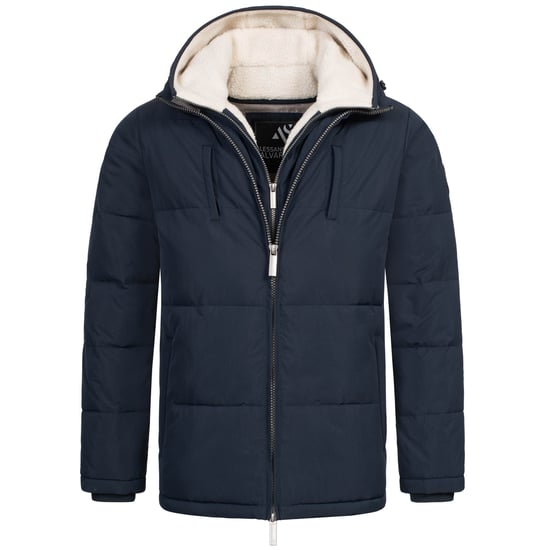 Alessandro Salvarini Chaqueta de Invierno Hombre Acolchada AS-457 – 2en1 Con Forro Polar Extraíble & Doble Capucha - Image 2