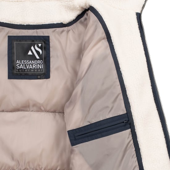 Alessandro Salvarini Chaqueta de Invierno Hombre Acolchada AS-457 – 2en1 Con Forro Polar Extraíble & Doble Capucha - Image 6