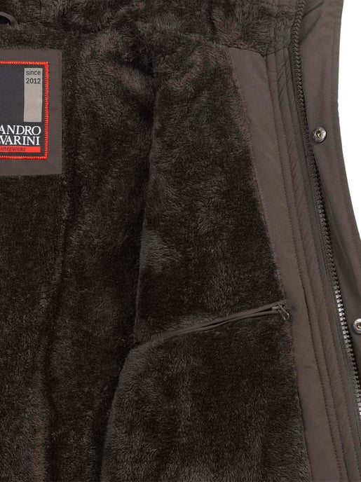 Alessandro Salvarini Chaqueta de Invierno Hombre AS-432 – Clásica Con Capucha & Forro Polar - Image 5