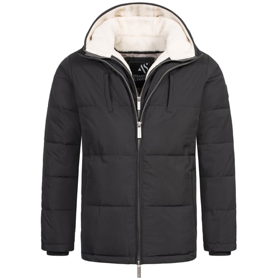 Alessandro Salvarini Chaqueta de Invierno Hombre Acolchada AS-457 – 2en1 Con Forro Polar Extraíble & Doble Capucha - Image 2