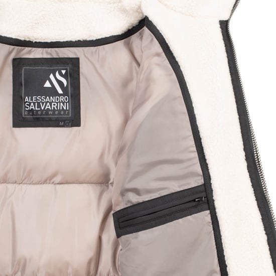 Alessandro Salvarini Chaqueta de Invierno Hombre Acolchada AS-457 – 2en1 Con Forro Polar Extraíble & Doble Capucha - Image 6