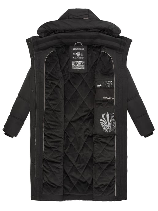 Navahoo abrigo de invierno acolchado para mujer Kuschelmausi – Largo & Muy Cálido - Image 5