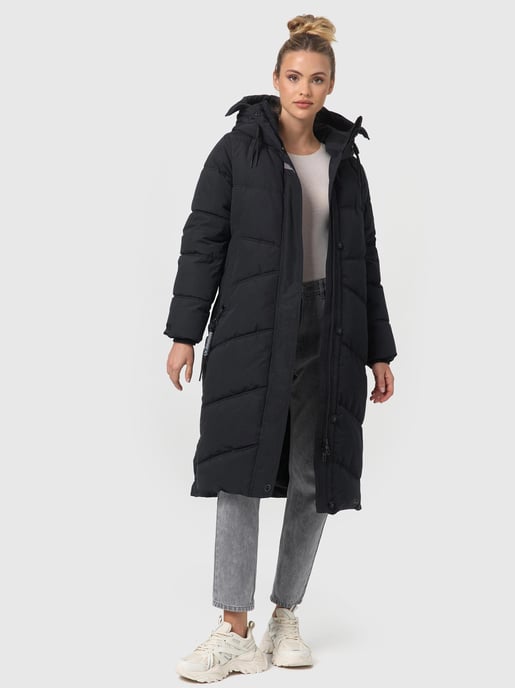 Navahoo abrigo de invierno acolchado para mujer Kuschelmausi – Largo & Muy Cálido - Image 6
