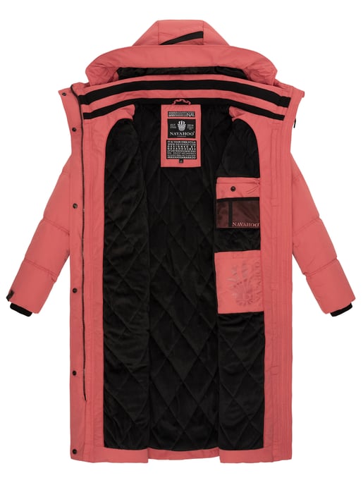 Navahoo abrigo de invierno acolchado para mujer Kuschelmausi – Largo & Muy Cálido - Image 5