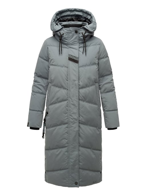 Navahoo abrigo de invierno acolchado para mujer Kuschelmausi – Largo & Muy Cálido - Image 2