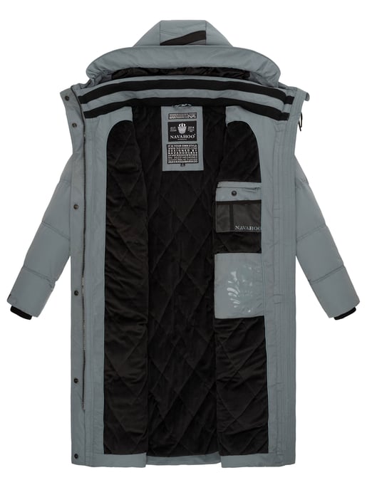 Navahoo abrigo de invierno acolchado para mujer Kuschelmausi – Largo & Muy Cálido - Image 5