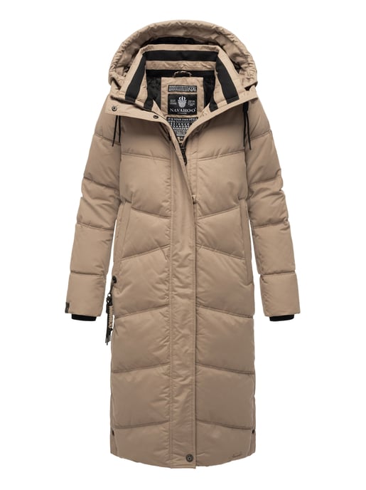 Navahoo abrigo de invierno acolchado para mujer Kuschelmausi – Largo & Muy Cálido - Image 1