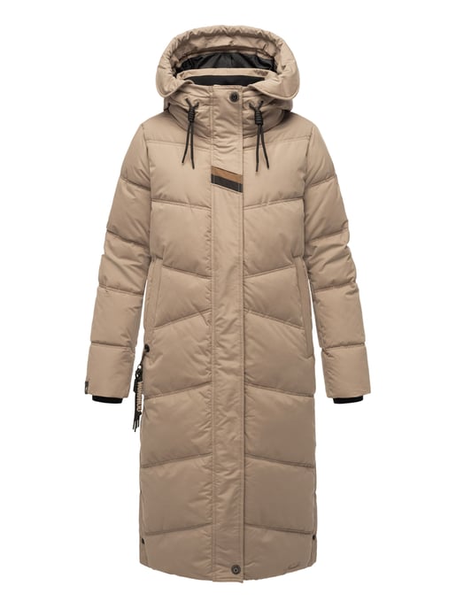 Navahoo abrigo de invierno acolchado para mujer Kuschelmausi – Largo & Muy Cálido - Image 2