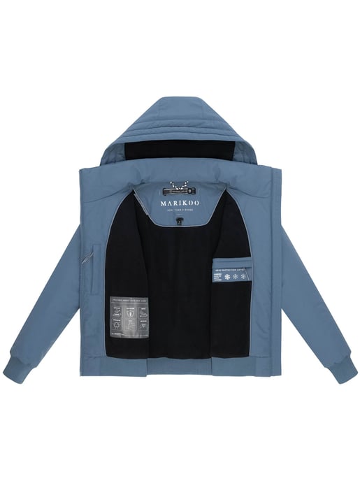 Chaqueta de invierno Marikoo Mooni 16 para mujer estilo bomber con capucha - Image 4