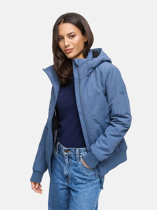 Chaqueta de invierno Marikoo Mooni 16 para mujer estilo bomber con capucha - Image 6