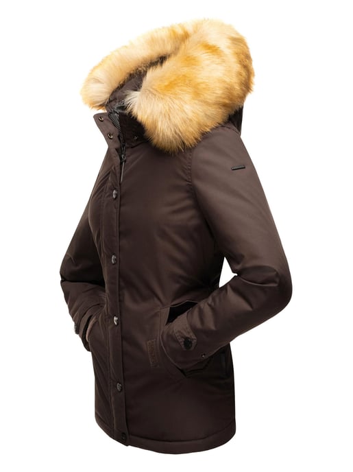Navahoo Abrigo de Invierno Mujer Laura – Cálido, Elegante & Con Cuello de Pelo Desmontable - Image 5