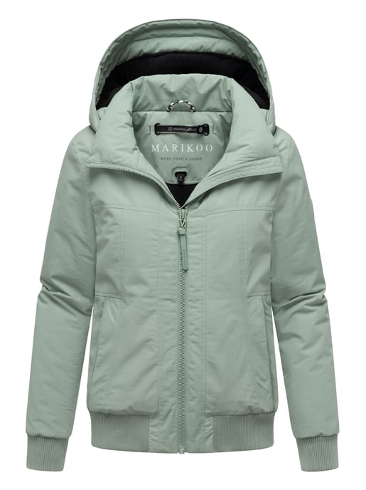 Chaqueta de invierno Marikoo Mooni 16 para mujer estilo bomber con capucha - Image 1