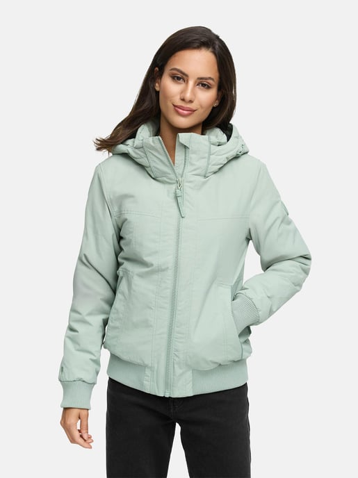 Chaqueta de invierno Marikoo Mooni 16 para mujer estilo bomber con capucha - Image 5