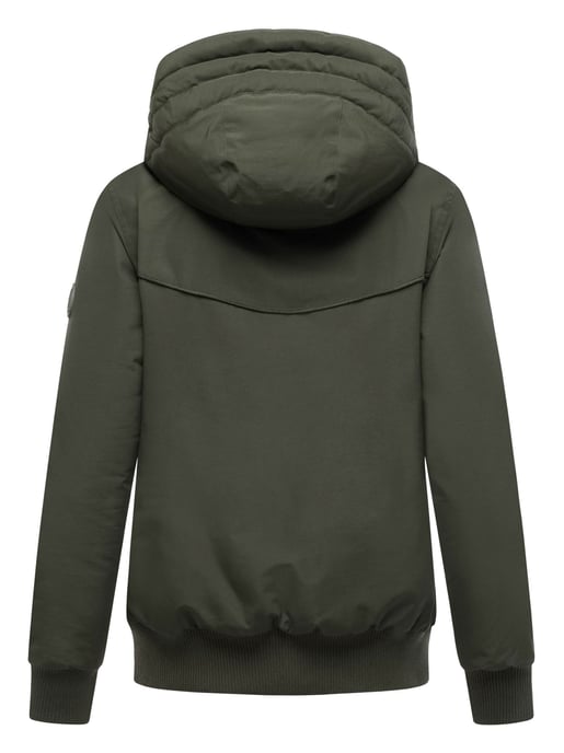 Chaqueta de invierno Marikoo Mooni 16 para mujer estilo bomber con capucha - Image 3
