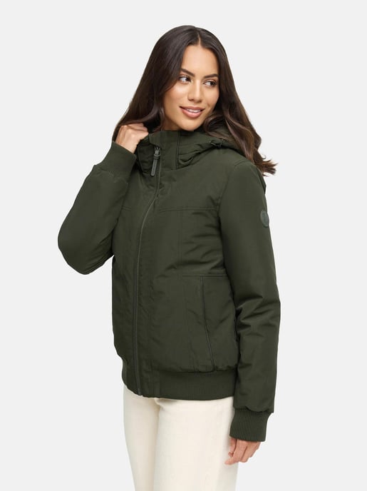 Chaqueta de invierno Marikoo Mooni 16 para mujer estilo bomber con capucha - Image 5