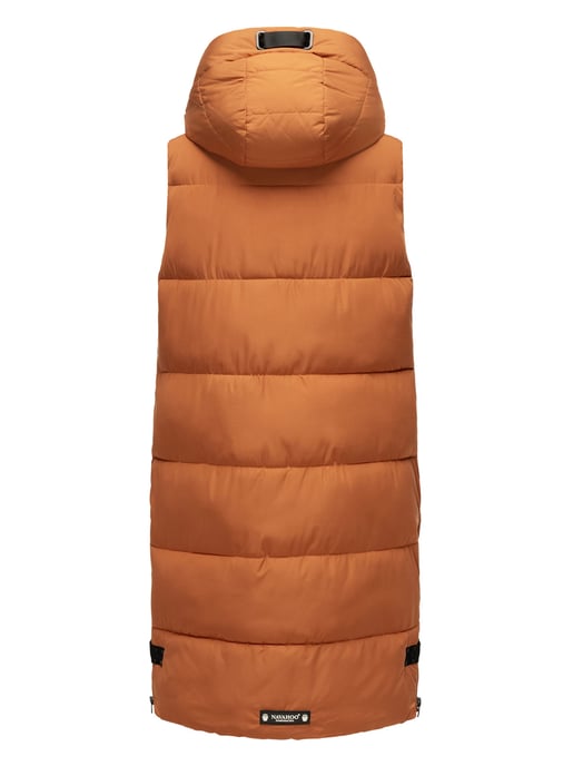 Navahoo chaleco acolchado para mujer Schnuffelchen – Largo & con capucha - Image 4