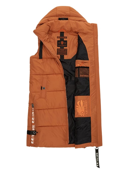 Navahoo chaleco acolchado para mujer Schnuffelchen – Largo & con capucha - Image 5
