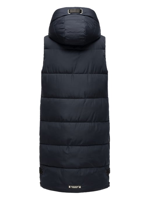 Navahoo chaleco acolchado para mujer Schnuffelchen – Largo & con capucha - Image 4