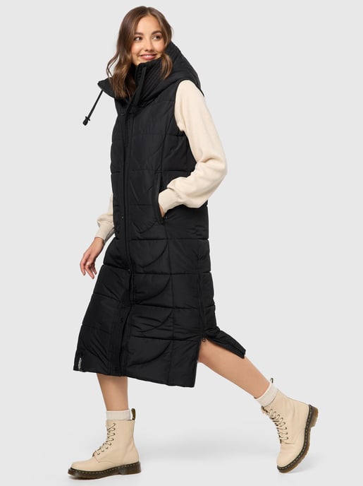 Navahoo chaleco acolchado para mujer Brezelchen – Largo & Cálido - Image 6