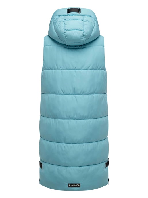 Navahoo chaleco acolchado para mujer Schnuffelchen – Largo & con capucha - Image 3