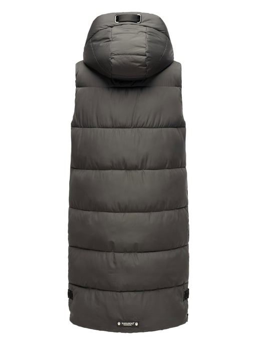 Navahoo chaleco acolchado para mujer Schnuffelchen – Largo & con capucha - Image 4