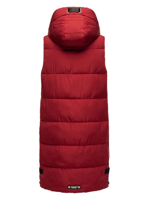 Navahoo chaleco acolchado para mujer Schnuffelchen – Largo & con capucha - Image 4