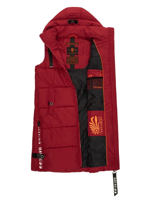 Navahoo chaleco acolchado para mujer Schnuffelchen – Largo & con capucha - Image 5