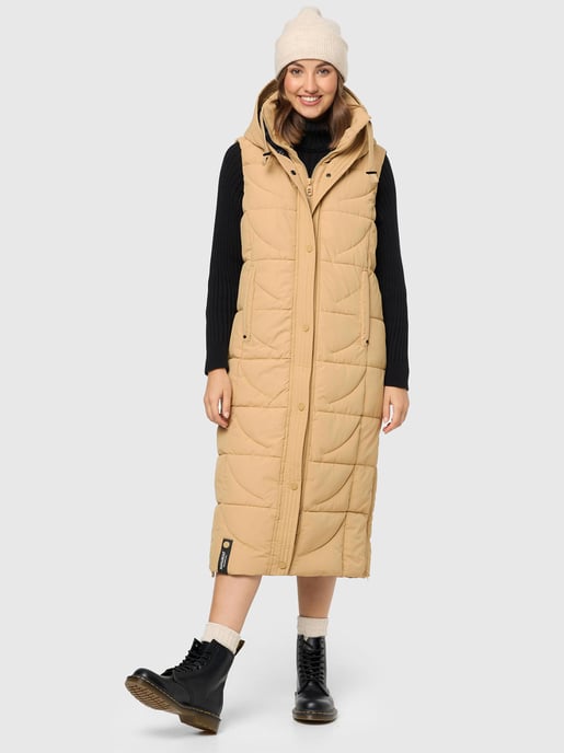 Navahoo chaleco acolchado para mujer Brezelchen – Largo & Cálido - Image 6