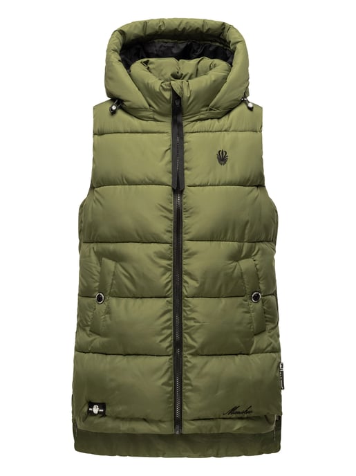 Marikoo chaleco acolchado mujer – Zarinaa ligero con capucha desmontable - Image 2