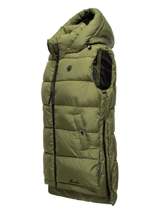 Marikoo chaleco acolchado mujer – Zarinaa ligero con capucha desmontable - Image 3