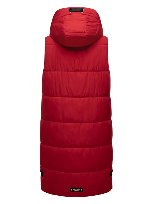 Navahoo chaleco acolchado para mujer Schnuffelchen – Largo & con capucha - Image 4