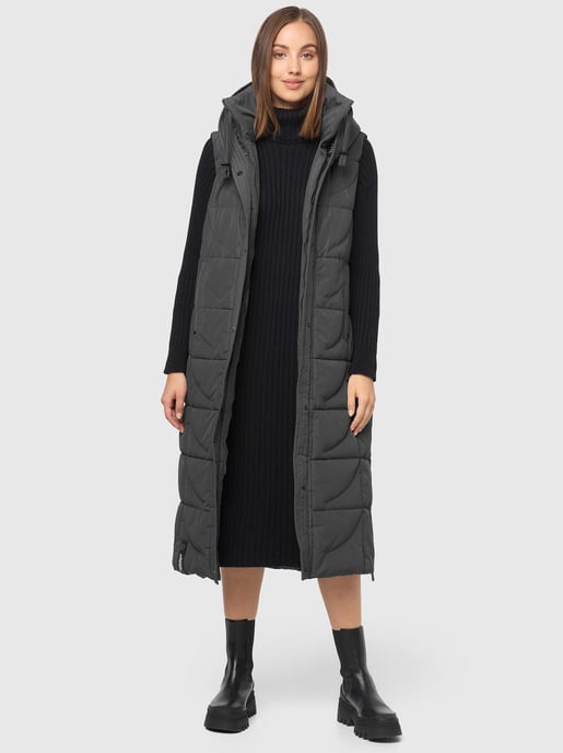 Navahoo chaleco acolchado para mujer Brezelchen – Largo & Cálido - Image 6