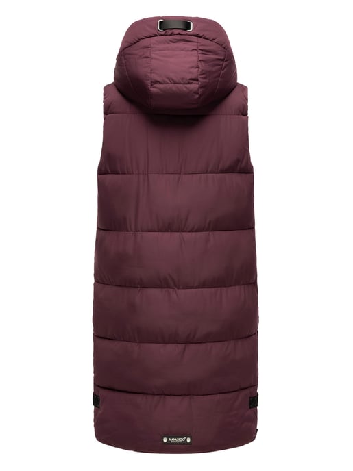 Navahoo chaleco acolchado para mujer Schnuffelchen – Largo & con capucha - Image 4