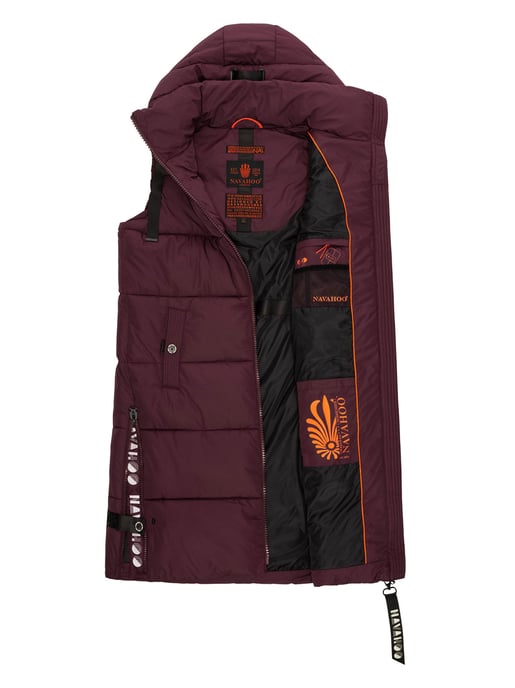 Navahoo chaleco acolchado para mujer Schnuffelchen – Largo & con capucha - Image 5