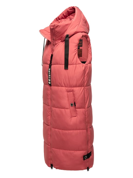 Navahoo chaleco acolchado para mujer Schnuffelchen – Largo & con capucha - Image 3