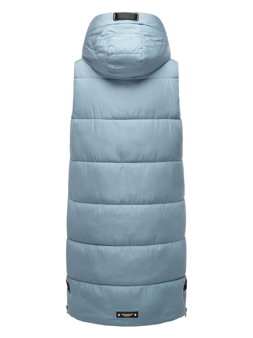 Navahoo chaleco acolchado para mujer Schnuffelchen – Largo & con capucha - Image 4